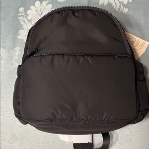 No Boundaries Black Nylon Crossbody Sling Backpack